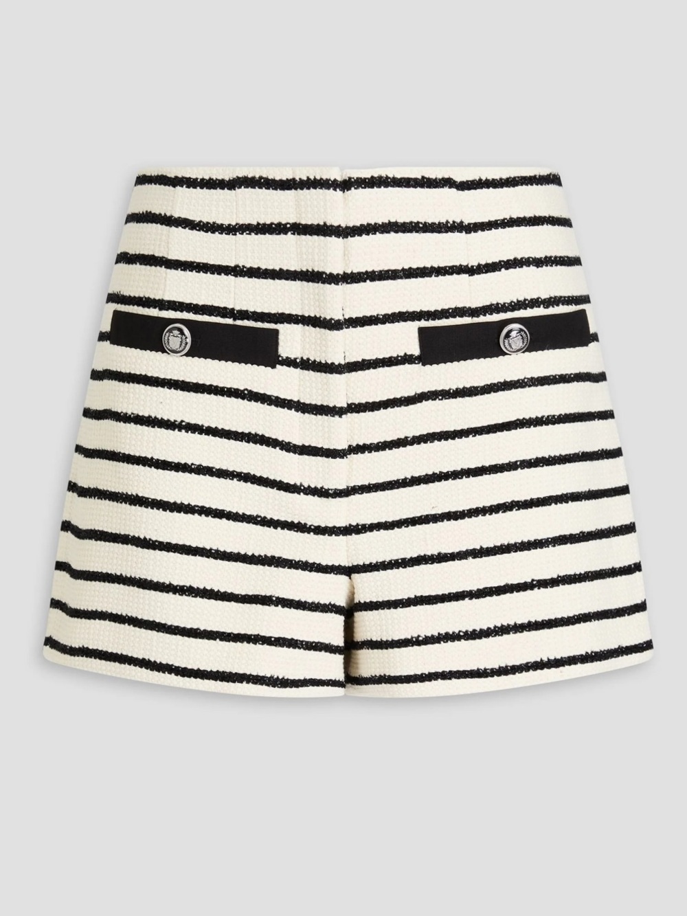 VERONICA BEARD Gershwin Striped Cotton-Blend Tailored Shorts size 8 NWT